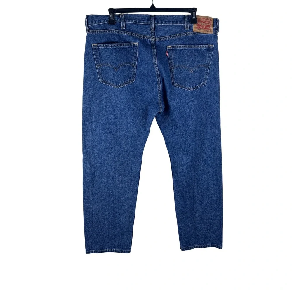 Levi Strauss 505 Jeans Mens 40x30 Blue Straight Leg‎ Denim Casual Pants